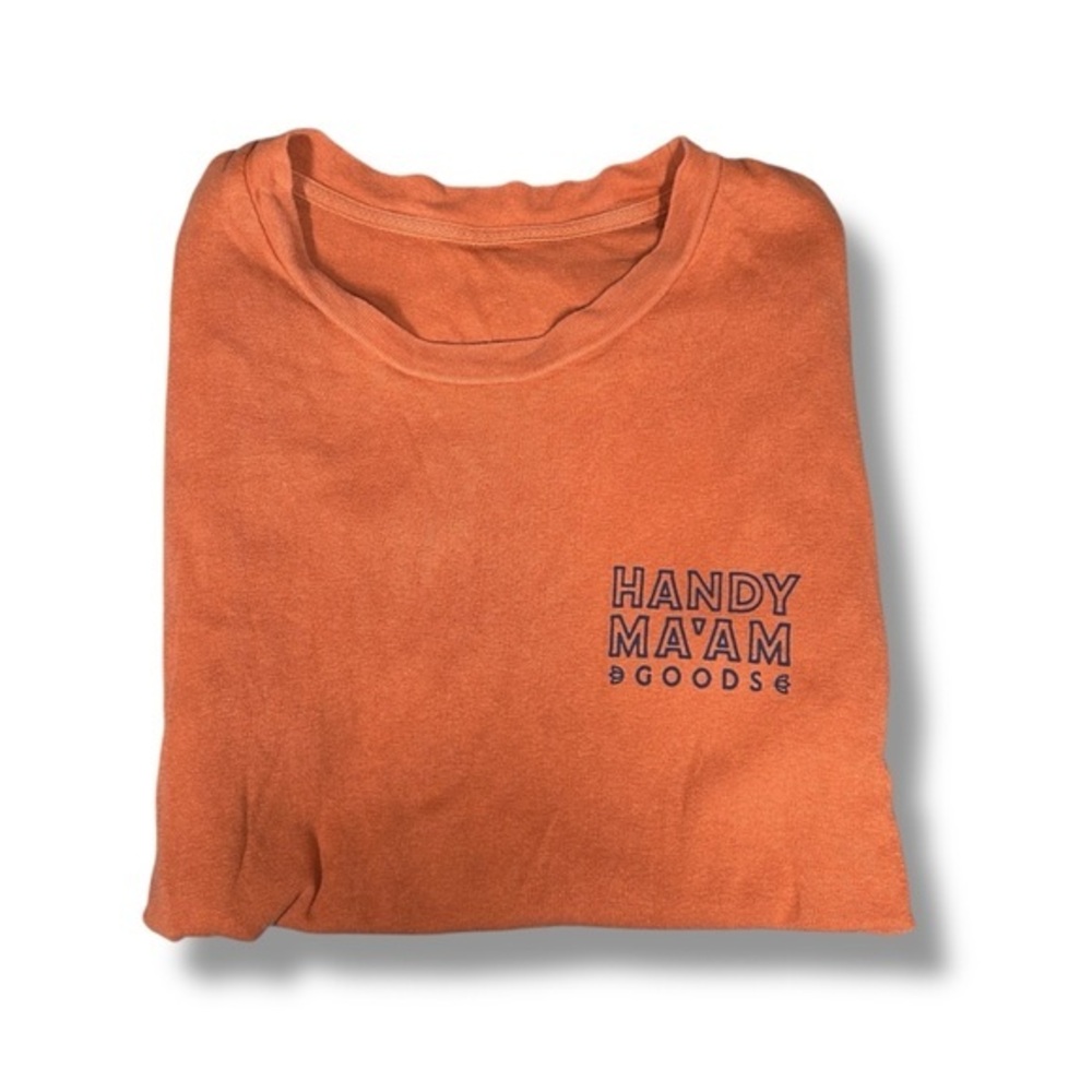 Handy Ma’am Orange Feminist Recycled Cotton Tshirt Size XS - “Platon”